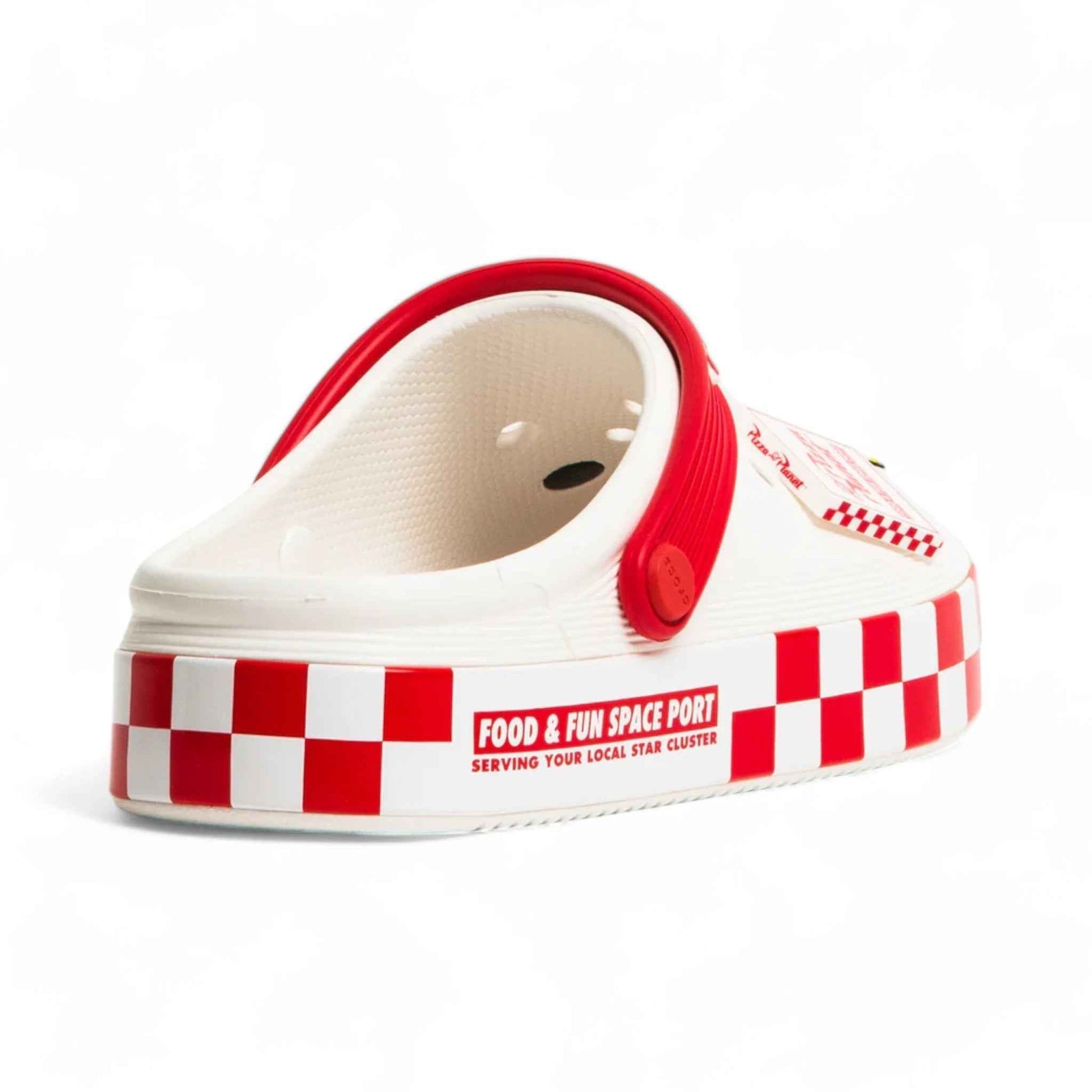 Classic Toy Story Planet Off-Court White Slippers